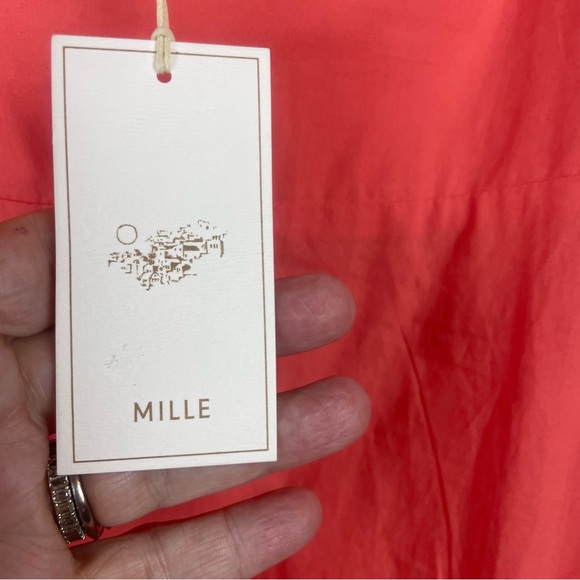 NWT - Mille Resort & Travel Anais Popover Dress in Melon Size Medium - Picture 3 of 17